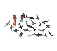 Sea Life Figures Giocattolo, Modello di Figure di Mare Assortite da 20 Parti per le Aule