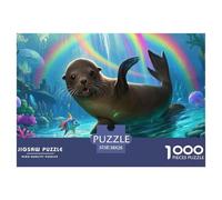 Sea Lion 1000 Piece Jigsaw Puzzle For Adults Challenging Game Stress Relief Puzzle Exercise The Memory of The Brain for The Whole Family, Gifts for Women, Gifts for Men 38x26cm/1000pcs