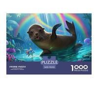 Sea Lion 1000 Piece Jigsaw Puzzle For Adults Family Challenge Toys Stress Relief Puzzle Cultivate The Spirit of Teamwork for Men, Women, Elders, Seniors 70x50cm/1000pcs