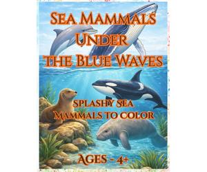 Sea Mammals Under the Blue Waves: Splashy Sea Mammals to Color