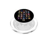 Sea Ocean Animals Learning Alphabet, Amante della biologia marina PopSockets PopGrip per MagSafe