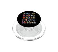 Sea Ocean Animals Learning Alphabet, Amante della biologia marina PopSockets PopGrip per MagSafe