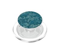 Sea Ocean Waves Pattern senza bordi Design 5 PopSockets PopGrip per MagSafe