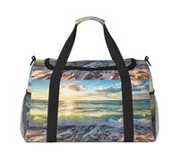 Sea On The Boards - Borsone sportivo da donna, da viaggio, da uomo, taglia S, M, per weekend, per la notte, per lo sport e la palestra
