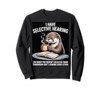 Sea Otter Merch Coffee Book Nerds Reader Vintage Sea Otters Felpa