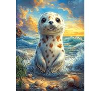 Sea Otter on The Beach Puzzle 500 Pezzi Intelligenza E Logica Wildlife Pet Gioco Educativo Sfida Per Ragazzi E Adulti Rompicapo Relax Per Serate Familiari 500 PCS