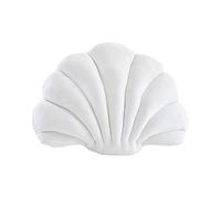 Sea Princess Seashell - Cuscino decorativo in lino di cotone e lino, motivo oceano Seashell Conch, federa decorativa per casa e ufficio, a forma di conchiglia (bianco)