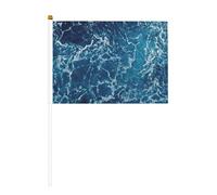 Sea seen from the top - Bandierine da sventolare a mano, confezione da 6 e 10 bandiere, per sfilate, feste, bar, compleanni