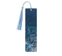 Sea Seen from the Top, segnalibro in legno fai da te con nappe colorate, etichette regalo in legno, regalo insolito per gli amanti dei libri, uomini e donne