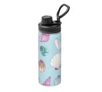 Sea Shell Camping Escursionismo Idratazione Mense In Acciaio Inox Parete Sport Bottiglia D'acqua