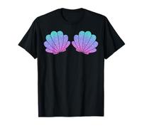 Sea Shell Mermaid Costume estivo Beach Vibes festa di compleanno Maglietta