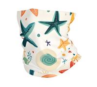 Sea Starfish Ocean Seashell 26X30Cm Antivento Passamontagna Elastico Sciarpa A Mezza Faccia per Outdoor Campeggio Yoga