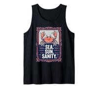 Sea. Sun. Sanity. Happy Crab Beach Ocean Canotta