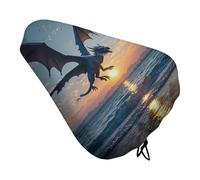 Sea Sunset Flying Dragon - Coprisedile per bicicletta, impermeabile, con coulisse, per pioggia, neve, polvere, per mountain bike, bici da strada