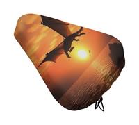 Sea Sunset Flying Dragon - Coprisedile per bicicletta, impermeabile, con coulisse, per pioggia, neve, polvere, per mountain bike, bici da strada