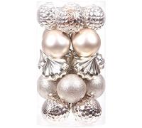 Sea Team 20ct infrangibile Ornamento Natalizio per Decorare l’Albero Natale, col Filo da Appendere Senza Glitter Paillettes, è Decorazione Ideale per la Festa,Cerimonia e Party.(80mm)