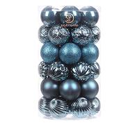 Sea Team 41ct infrangibile Ornamento Natalizio per Decorare l’Albero Natale, col Filo da Appendere Senza Glitter Paillettes, è Decorazione Ideale per la Festa,Cerimonia e Party.（60mm）