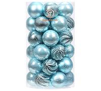 Sea Team 41ct infrangibile Ornamento Natalizio per Decorare l’Albero Natale, col Filo da Appendere Senza Glitter Paillettes, è Decorazione Ideale per la Festa,Cerimonia e Party.（60mm）