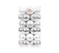 Sea Team 41ct infrangibile Ornamento Natalizio per Decorare l’Albero Natale, col Filo da Appendere Senza Glitter Paillettes, è Decorazione Ideale per la Festa,Cerimonia e Party.（40mm）