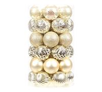 Sea Team 41ct infrangibile Ornamento Natalizio per Decorare l’Albero Natale, col Filo da Appendere Senza Glitter Paillettes, è Decorazione Ideale per la Festa,Cerimonia e Party.（60mm）