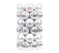 Sea Team 41ct infrangibile Ornamento Natalizio per Decorare l’Albero Natale, col Filo da Appendere Senza Glitter Paillettes, è Decorazione Ideale per la Festa,Cerimonia e Party.（60mm）