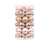 Sea Team 41ct infrangibile Ornamento Natalizio per Decorare l’Albero Natale, col Filo da Appendere Senza Glitter Paillettes, è Decorazione Ideale per la Festa,Cerimonia e Party.（40mm）