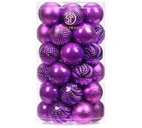 Sea Team 41ct infrangibile Ornamento Natalizio per Decorare l’Albero Natale, col Filo da Appendere Senza Glitter Paillettes, è Decorazione Ideale per la Festa,Cerimonia e Party.（60mm）