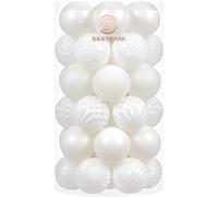 Sea Team 41ct infrangibile Ornamento Natalizio per Decorare l’Albero Natale, col Filo da Appendere Senza Glitter Paillettes, è Decorazione Ideale per la Festa,Cerimonia e Party.（60mm）