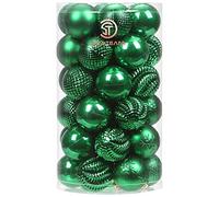 Sea Team 41ct infrangibile Ornamento Natalizio per Decorare l’Albero Natale, col Filo da Appendere Senza Glitter Paillettes, è Decorazione Ideale per la Festa,Cerimonia e Party.（60mm）