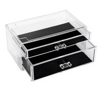 Sea Team Clear Makeup Organizer con Espositore Cosmetico Acrilico e Cassetti - Scatola Portagioie per Tavolo da Toilett