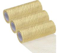 Sea Team Nastri per filati semplici, larghi 6 pollici, nastri per maglie Decorative per alberi di natale, lande, ghirlande, artigianato artistico, decorazioni stagionali (3-Pack, 10-Yard/Pack)