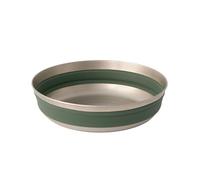 Sea to Summit Detour - Ciotola pieghevole in acciaio INOX, grande, 916,8 ml, con corona di alloro, colore: Verde