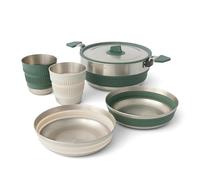 Set di stoviglie Sea to Summit Detour Stainless Steel One Pot Cook Set 5 Piece Colore: argento/verde
