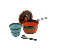 Sea To Summit - Ensemble d'accessoires de cuisine - Frontier UL Collapsible One Pot Cook Set 1L (3 Pcs) in Silicone - Arancione