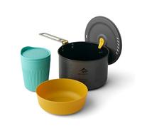 Sea to Summit Frontier UL One Pot Cook, set da 2 l, ciotola media + tazza isolata, colore: blu/giallo