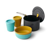 Set di stoviglie Sea to Summit Frontier UL One Pot Cook Set 2P 5 Piece Colore: blu/giallo