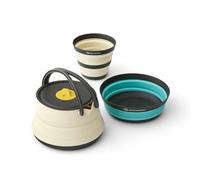 Set di stoviglie Sea to Summit Frontier UL Collapsible Kettle Cook Set 1P 3 Piece Colore: beige/bianco