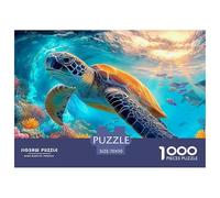Sea Turtle 1000 Pezzi Marine Animals Puzzle Adulti Impegnativo E Difficile Per Qualità Premium Per Adulti E Ragazzi Collection Decorazione Domestica Regalo Per Amore E Amico 70x50cm/1000pcs
