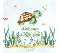 Sea Turtle Baby Shower Guest Book: Under The Sea Cute Sea Turtle Boy Party Guestbook Starfish Ocean Theme