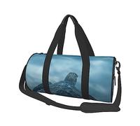 Sea Turtle - Borsone rotondo con stampa tartaruga marina, borsa da viaggio, borsa da palestra, fitness, allenamento, nero, taglia unica, Nero , Taglia unica