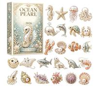 Sea Turtle Calendar Advent 2026 | 2D Acrylic Christmas Animals Figurine