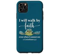 Sea Turtle I Will Walk By Faith Not Sight When I Cannot See Custodia per iPhone 11 Pro Max