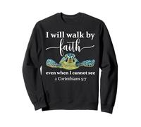 Sea Turtle I Will Walk By Faith Not Sight When I Cannot See Felpa