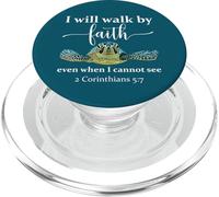 Sea Turtle I Will Walk By Faith Not Sight When I Cannot See PopSockets PopGrip per MagSafe