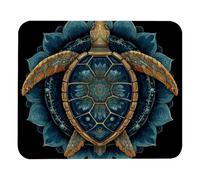 Sea Turtle Mandala Mousepad Piccolo Tappetino per Mouse Portatile Mouse Pad per Gaming Accessori Scrivania Computer 25X30Cm