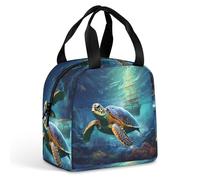 Sea Turtle Pirate Ship - Borsa termica per il pranzo, a tenuta stagna, per lavoro, viaggi, attività all'aperto
