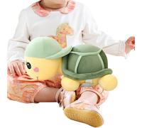 Sea Turtle Stuffed Animal, Plush Turtles with Hat, 17.72 Inches Skin Friendly Adorable Doll Toy, Soft Cuddly Travel Buddy for Baby Shower Beach Theme Nursery Decor Gifting Kids