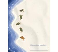 Sea Turtles Composition Notebook: College Ruled Lined Journal, Vintage, Watercolor Painting, Ocean Beach Lovers Gifts for men, women, teens, kids, ... Beach vibes aesthetic, sea, Marine Biology,