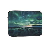 Sea Under The Aurora Borealis - Custodia per laptop da 15", adatta per laptop da 15", borsa da trasporto per laptop da lavoro o scuola