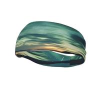 Sea under the Aurora Borealis - Fascia elastica per il sudore, adatta per corsa, ciclismo e yoga